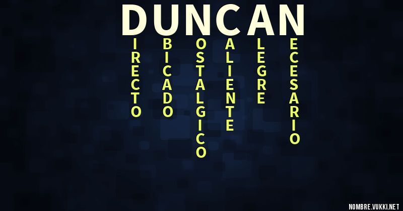 Acróstico duncan