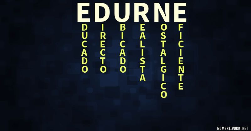 Acróstico edurne