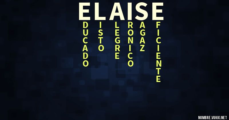 Acróstico elaise