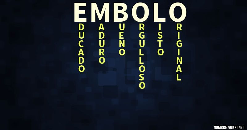 Acróstico embolo