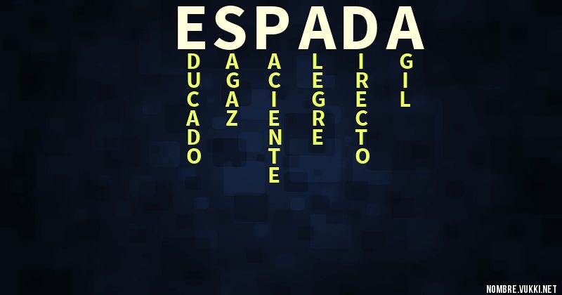 Acróstico espada