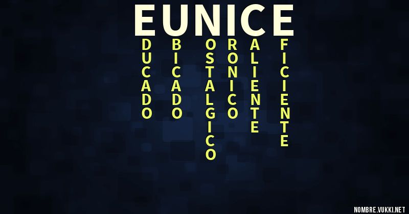 Acróstico eunice