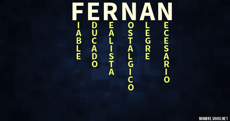 Acróstico fernan