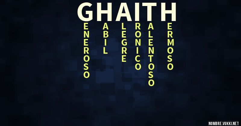 Acróstico ghaith