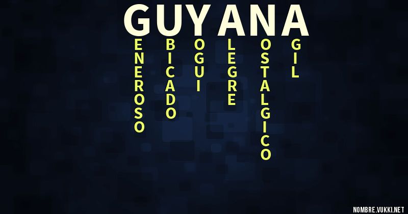 Acróstico guyana