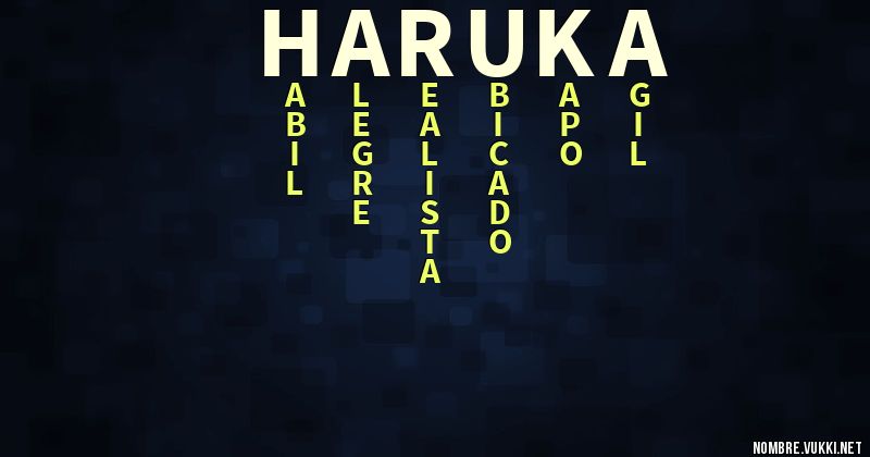 Acróstico haruka
