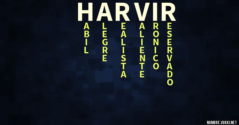 Acróstico harvir