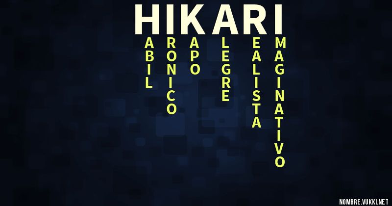 Acróstico hikari