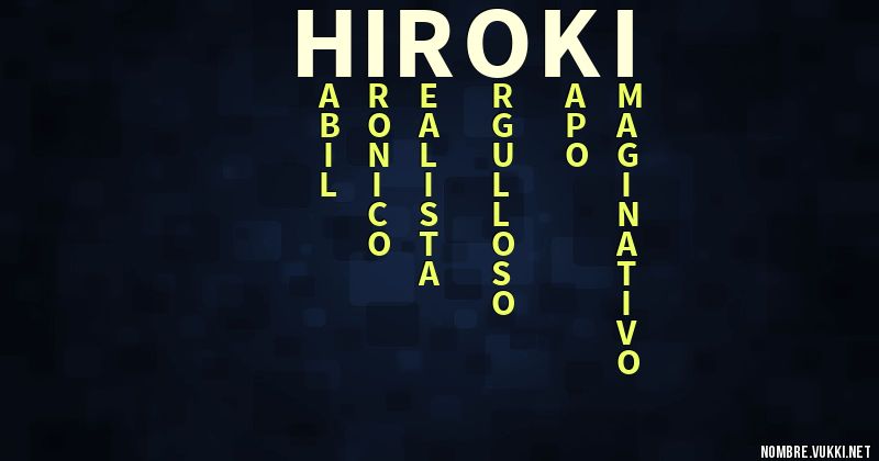 Acróstico hiroki