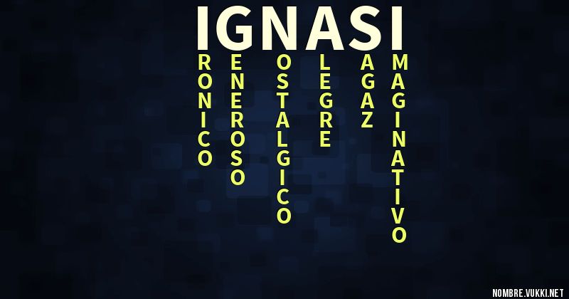 Acróstico ignasi