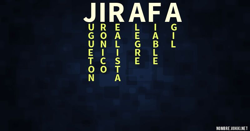 Acróstico jirafa