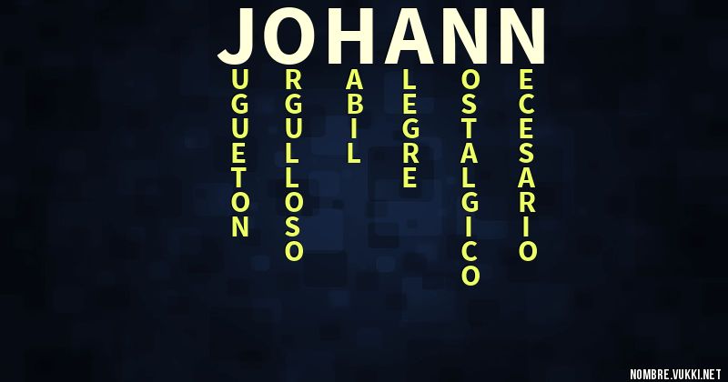 Acróstico johann