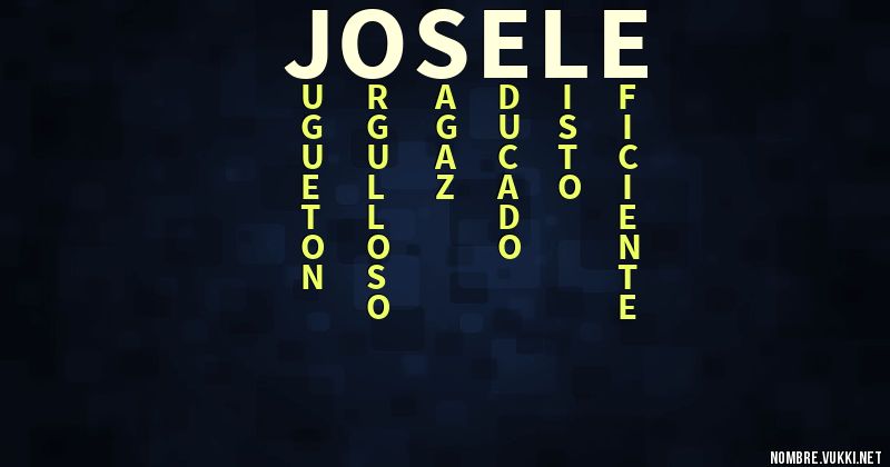 Acróstico josele