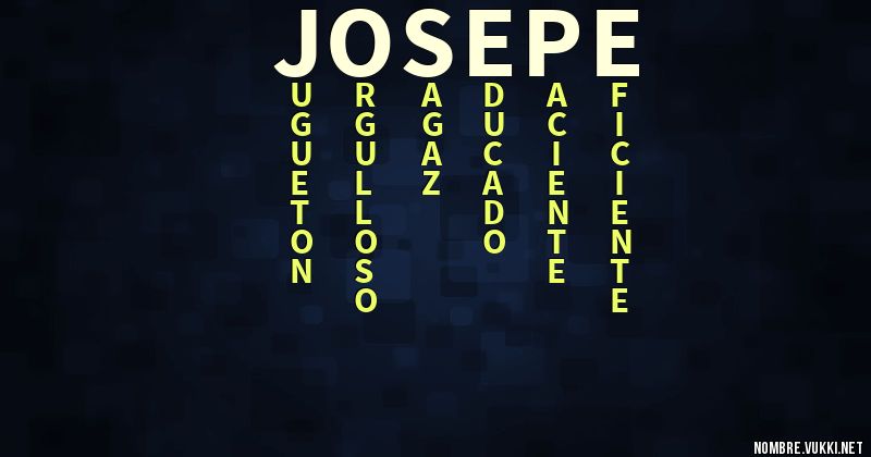 Acróstico josepe