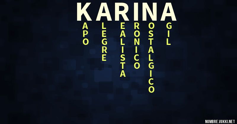 Acróstico karina