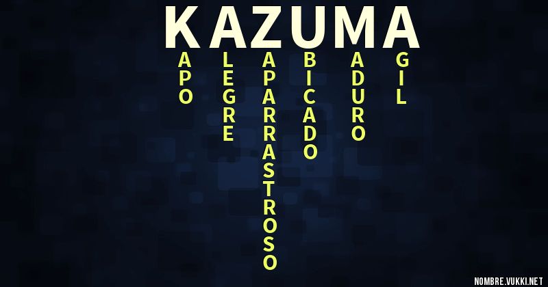 Acróstico kazuma