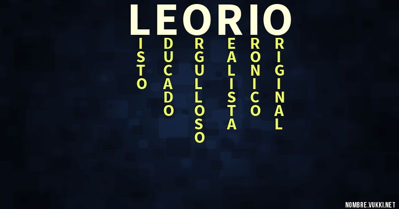 Acróstico leorio