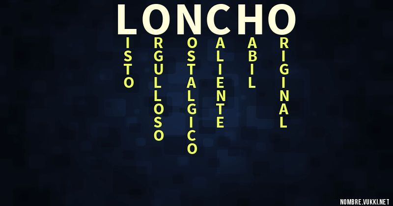 Acróstico loncho