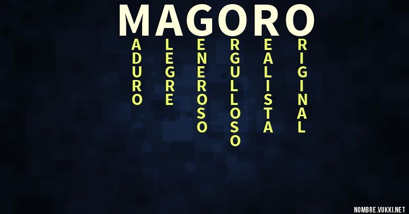 Acróstico magoro