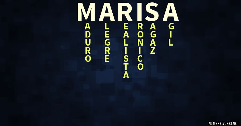Acróstico marisa