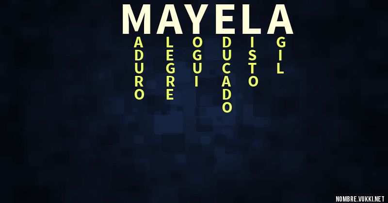 Acróstico mayela