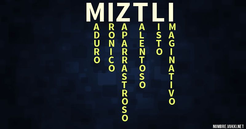 Acróstico miztli