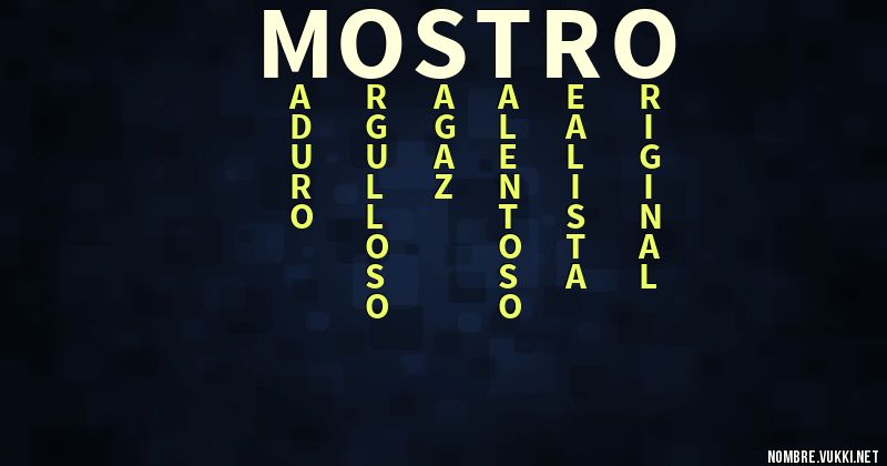 Acróstico mostro