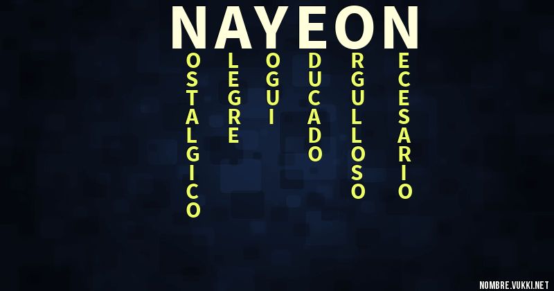 Acróstico nayeon
