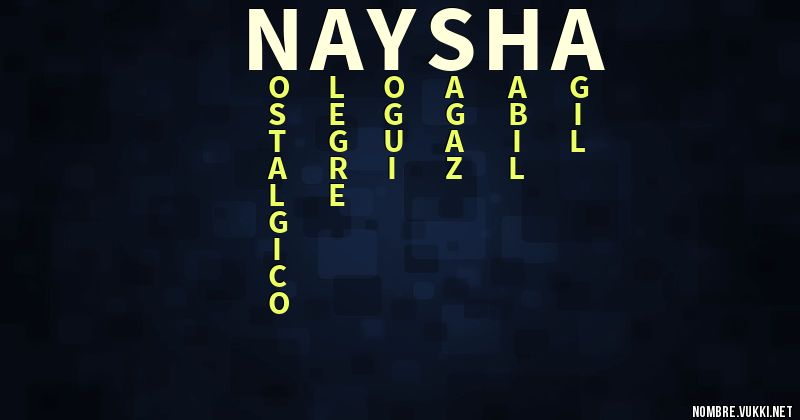 Acróstico naysha