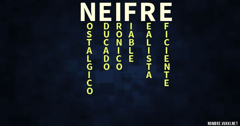 Acróstico neifre