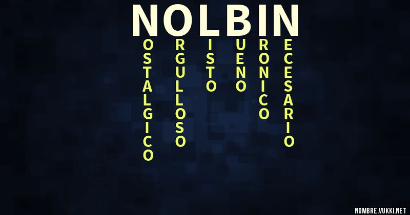 Acróstico nolbin