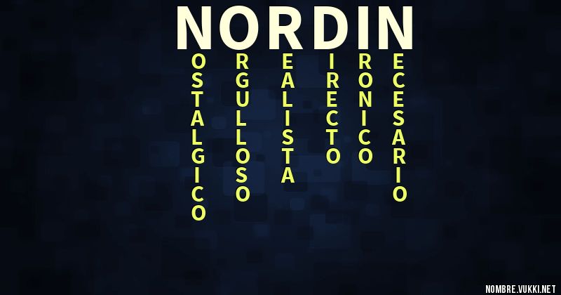 Acróstico nordin