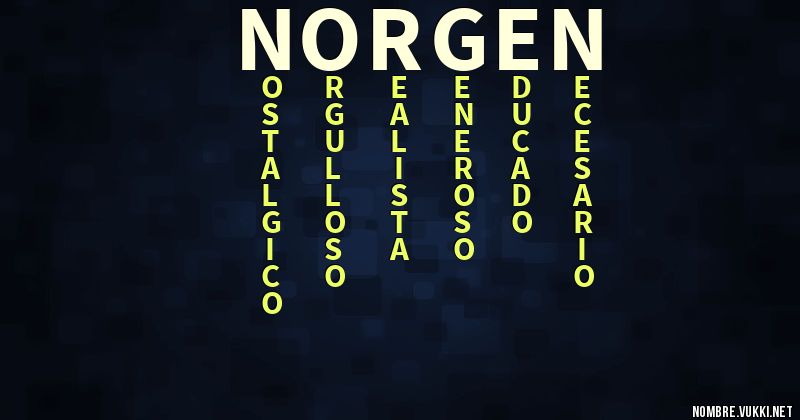 Acróstico norgen