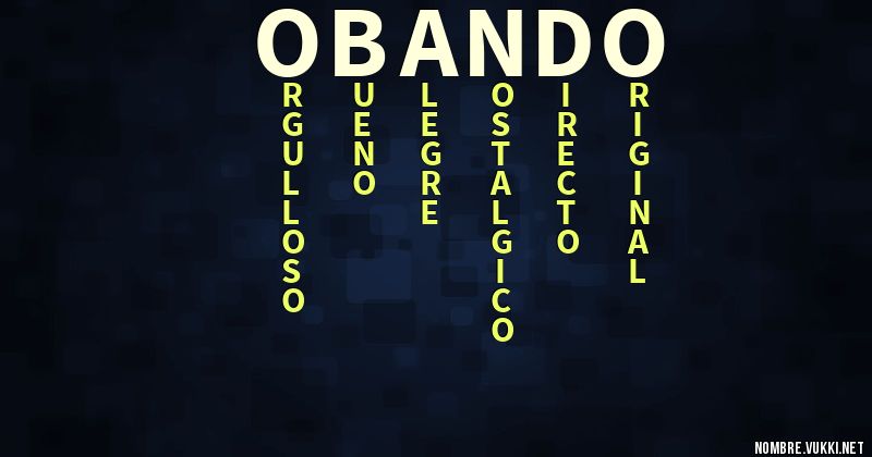 Acróstico obando