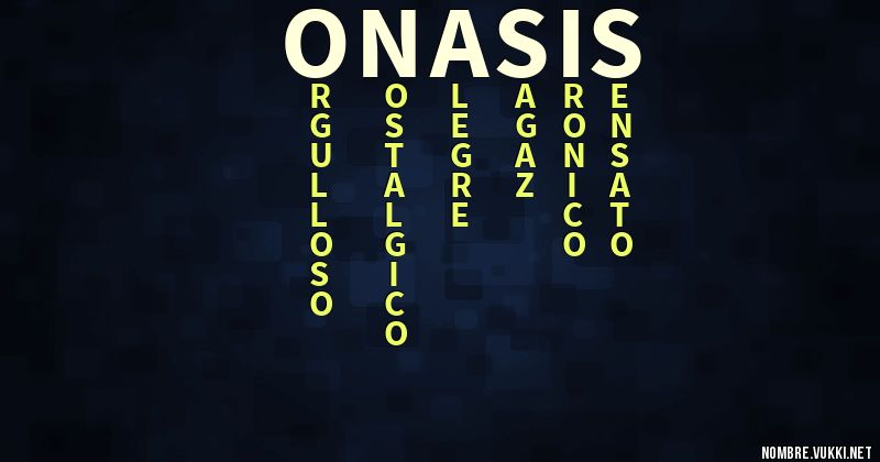 Acróstico onasis