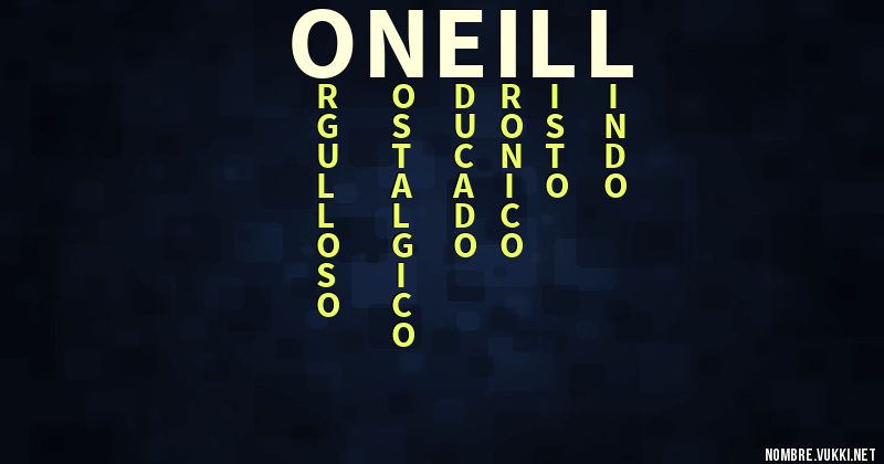 Acróstico oneill