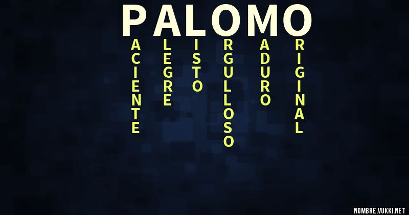 Acróstico palomo