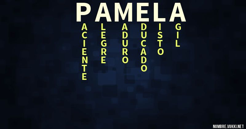 Acróstico pamela