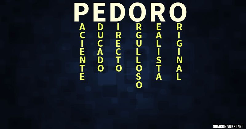 Acróstico pedoro