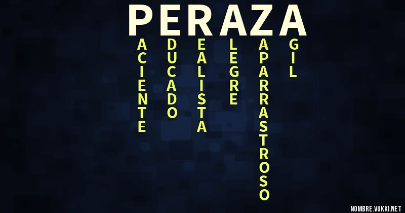 Acróstico peraza