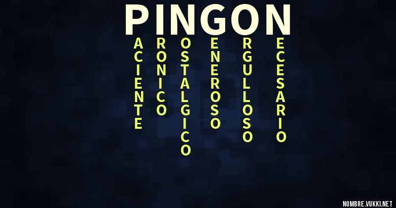 Acróstico pingon
