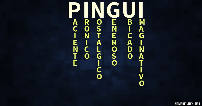 Acróstico pingui