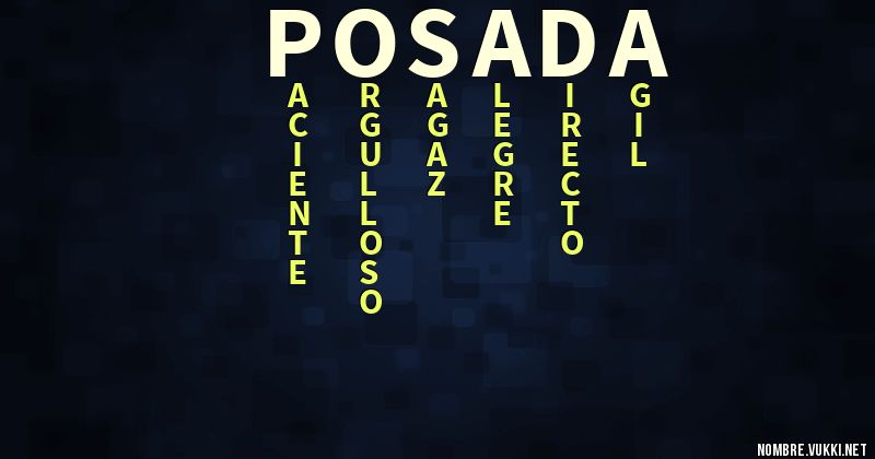 Acróstico posada