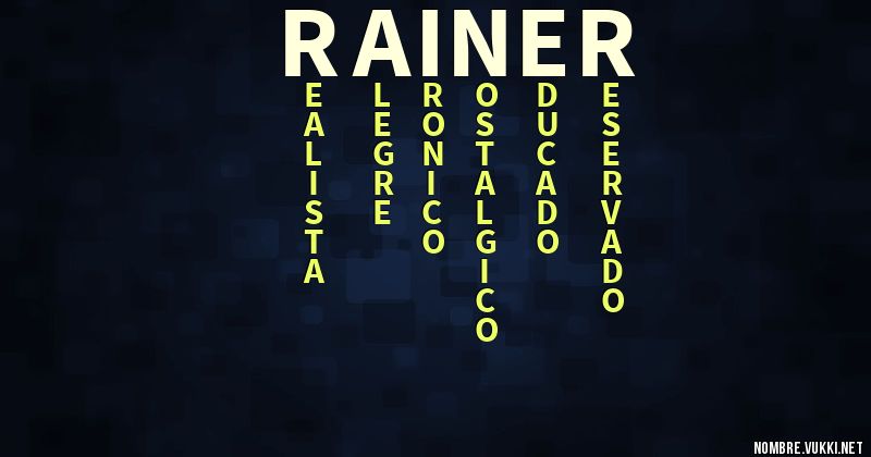 Acróstico rainer