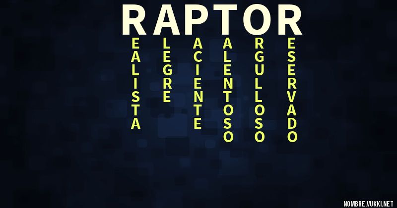 Acróstico raptor