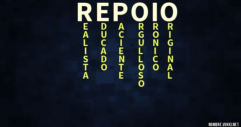 Acróstico repoio