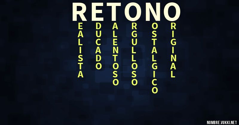 Acróstico retoño