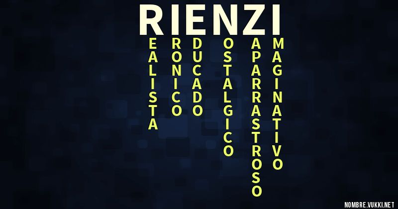 Acróstico rienzi