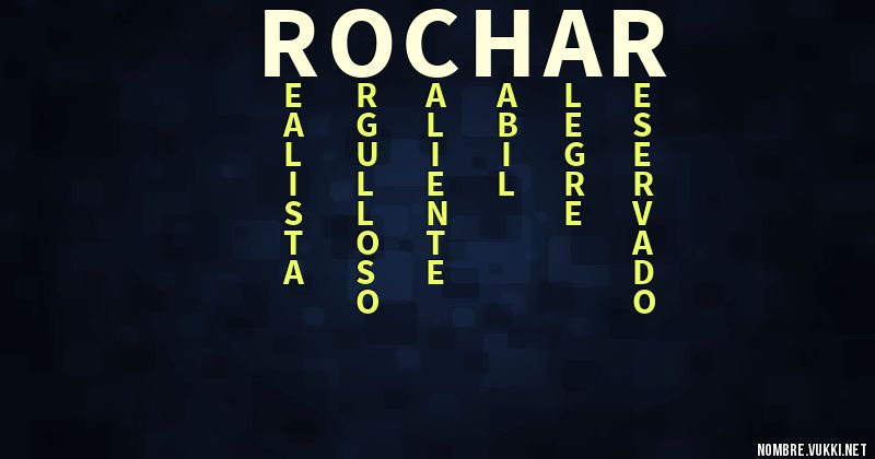 Acróstico rochar