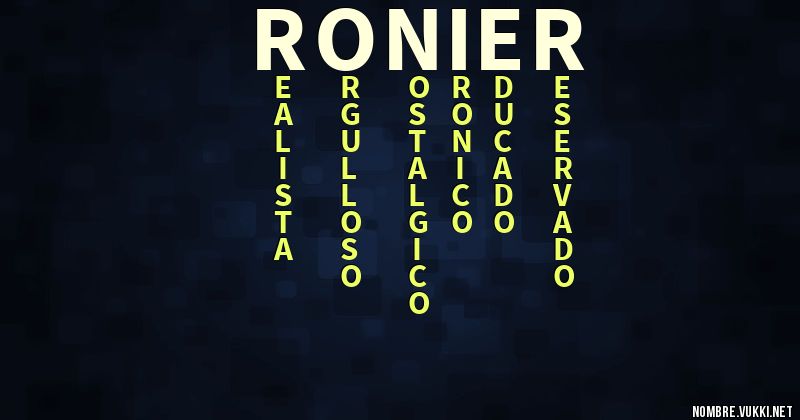 Acróstico ronier